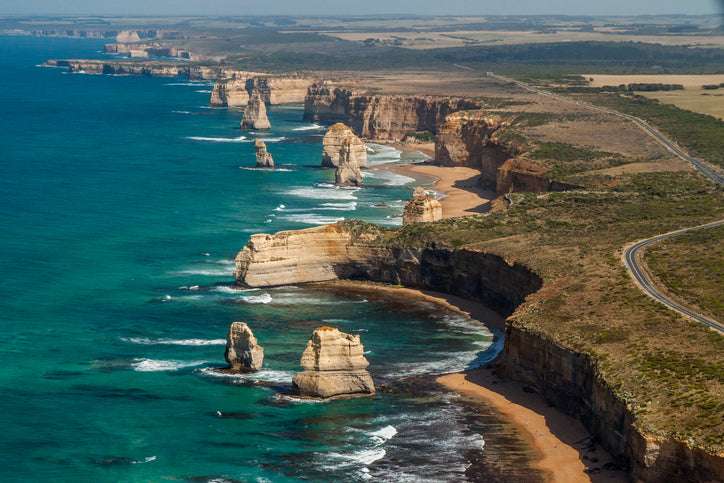 The twelve apostles along the famous great ocean road.